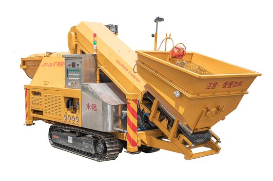 Stalen spoor chassis ondergrondse continue betonmenger zwaar werk